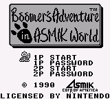 Boomer's Adventure in ASMIK World (USA)